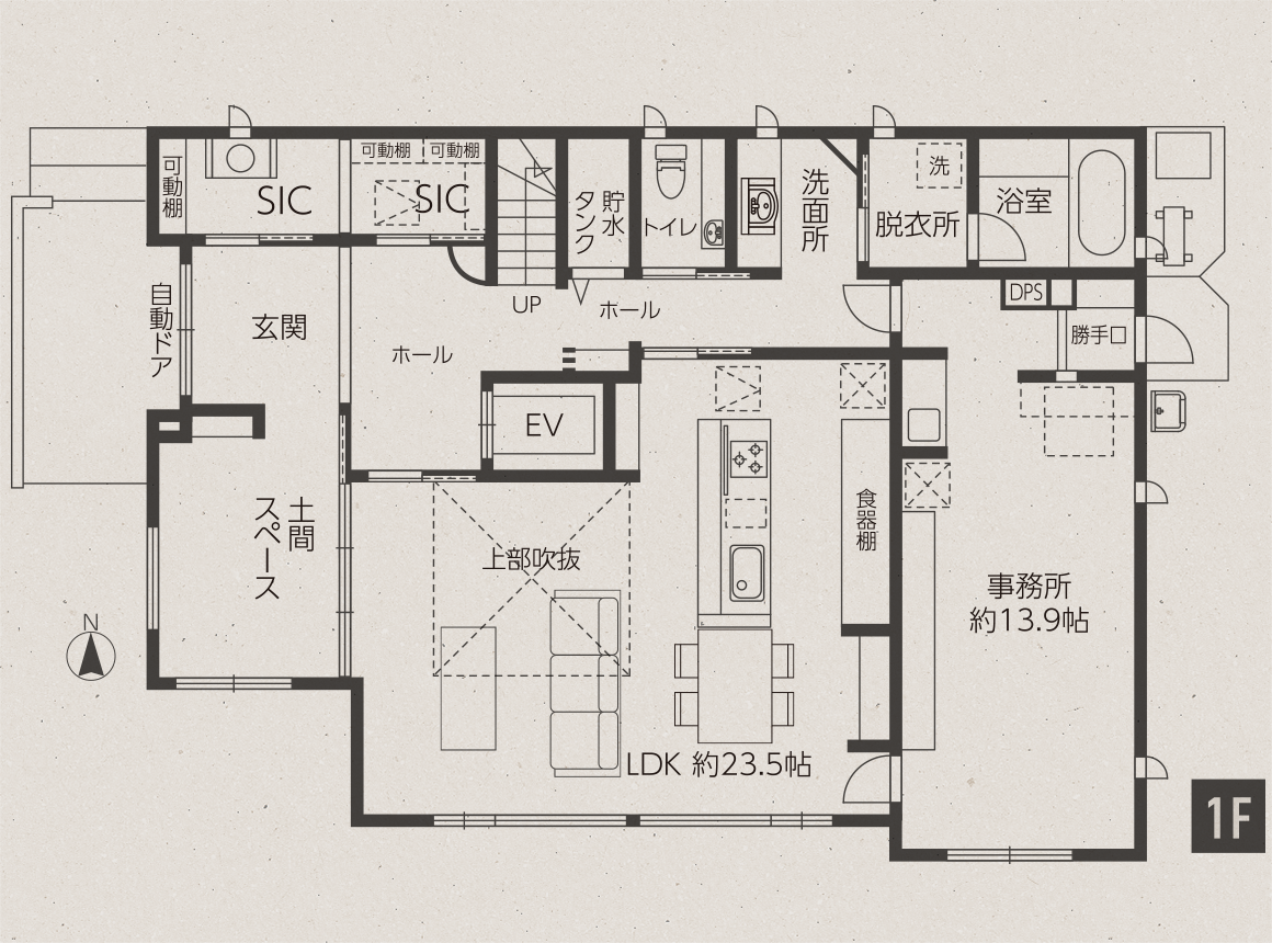 間取り図 1階