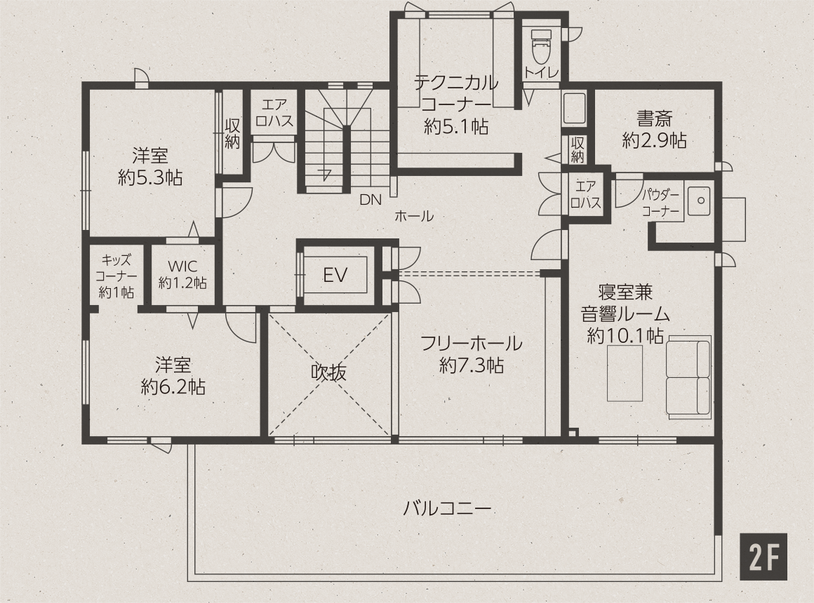 間取り図 2階